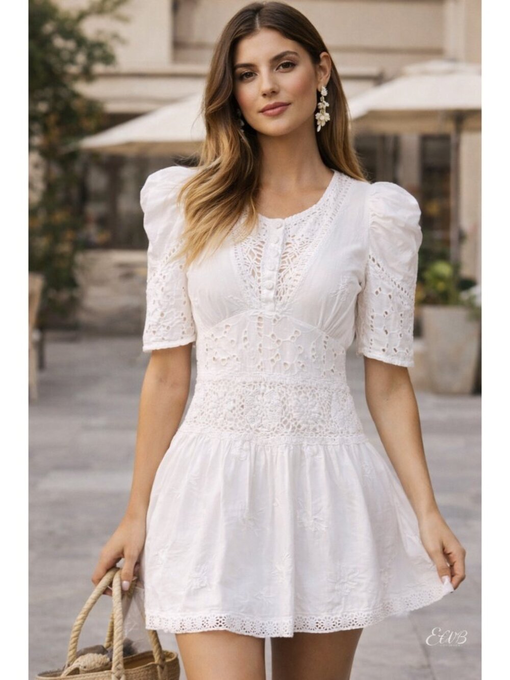 Love Shack Fancy Divine Dress True White Size 0 New With Tags